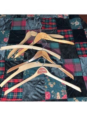 Unbranded Closet Accessories One Size Brown Wooden Hangers